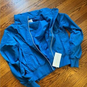 NWT Athleta Jetset Bomber Jacket, MEDIUM, Color: Breaker